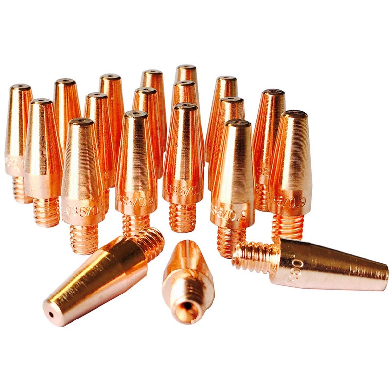 Zinger Mig Welding Contact Tips .035"(0.9mm) for Lincoln Magnum Pro 250/350 MIG guns,20PK Tapered Contact Tips .035" 250A/350A - Image 1